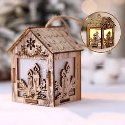 Christmas Decorative Miniature Wooden House